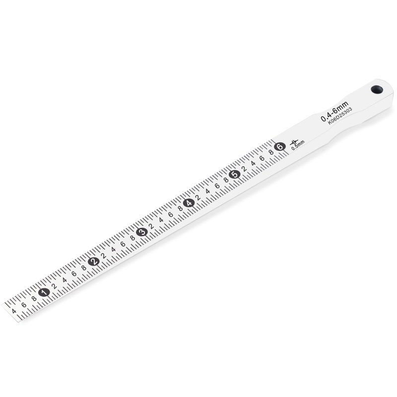 YUCHENGTECH Taper Gauge Gap Gage Welding Wedge Feeler Gauge Gap Feeler Wedge Gauge Gap Hole Measure Tool 0.4-6mm - Image 1